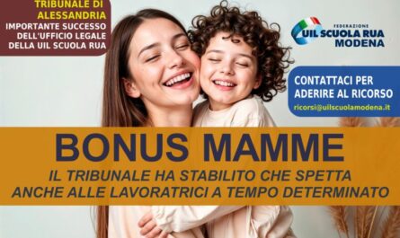 BONUS MAMME UIL SCUOLA MODENA